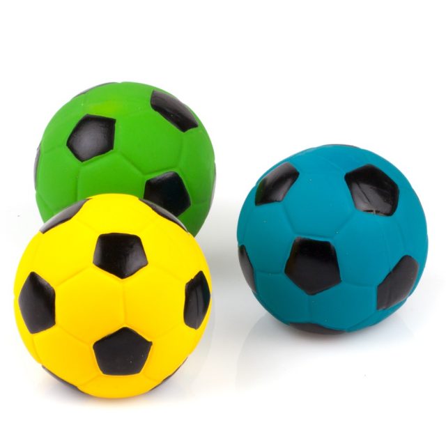 Squeaky Latex Rubber Dog Toy Balls