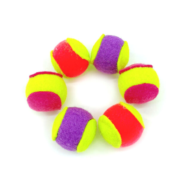 Kedi oyuncak top Bell pamuk renkli topları ile