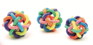 Dog Supply TPR Rubber Rainbow Ball for Dog Playing S/M/L