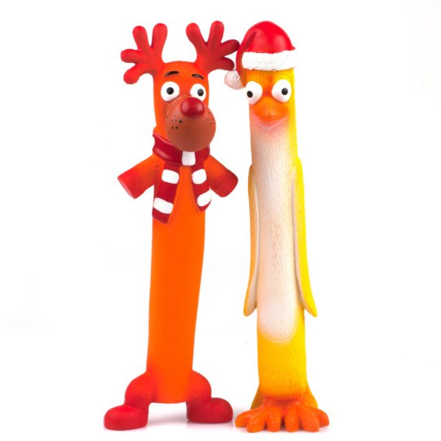 Christmas Dog Toys for Interactive Dogs Santa Toy
