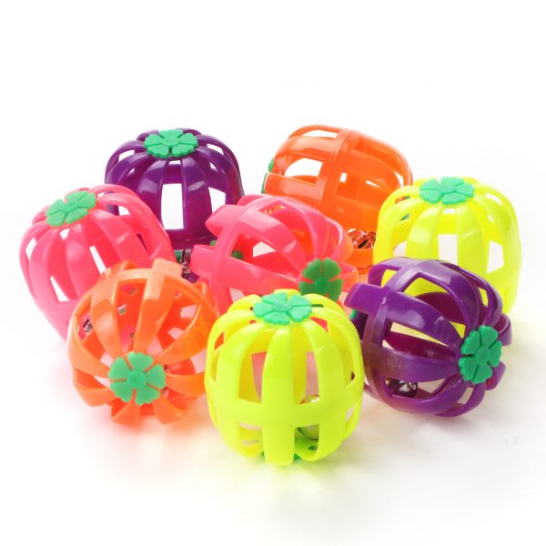 Plastic Noisy Cat Toy Balls with Bell