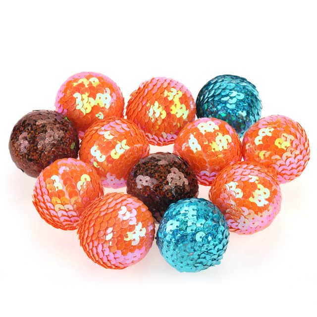 Cat Toys Ball with Bell Cotton Colorful Balls