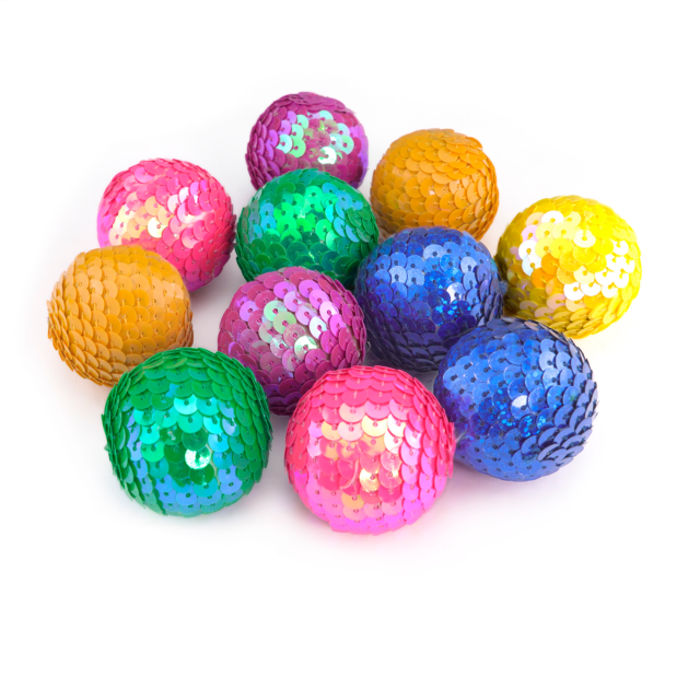 Kedi oyuncak top Bell pamuk renkli topları ile