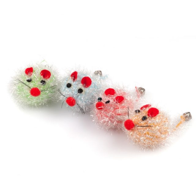 Soft Cat Toys Mice with Stuffed Cotton Mouse