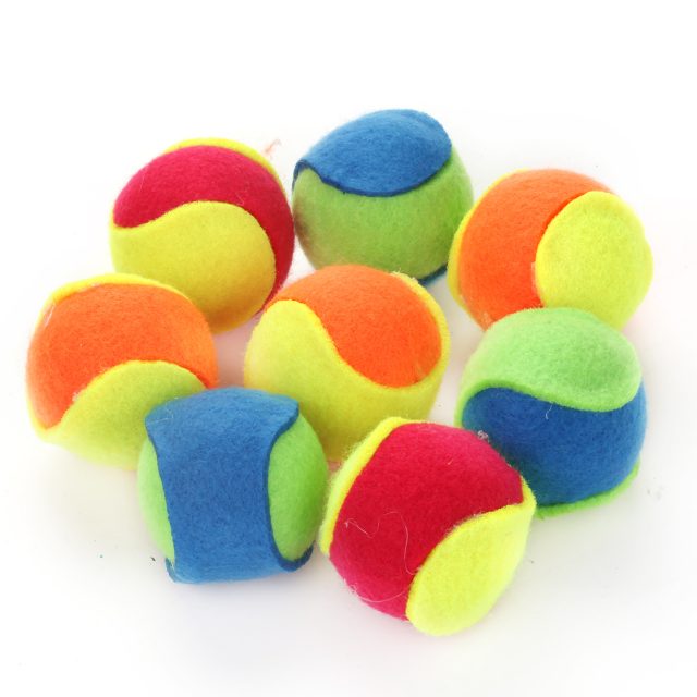 Cat Toys Ball with Bell Cotton Colorful Balls