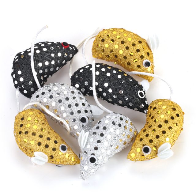 Soft Cat Toys Mice with Stuffed Cotton Mouse
