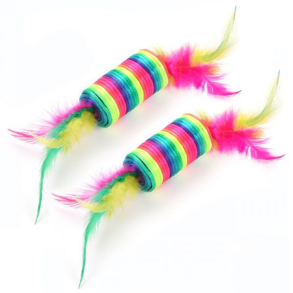 Cat Supply Cat Toy Feather Cat Balls Gioco tranquillo