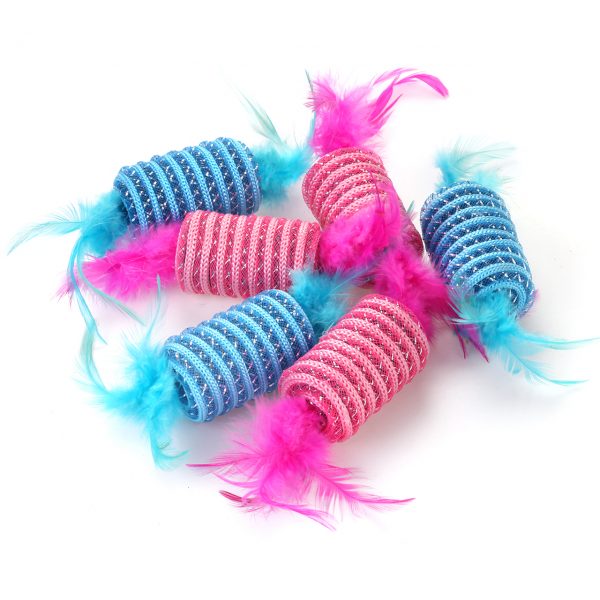 Cat Supply Cat Toy Feather Cat Balls Quiet Play