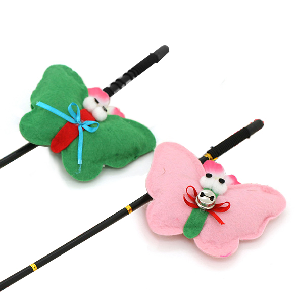 Cat Supply Butterfly Cat Toy Cat Wand Cat Stick