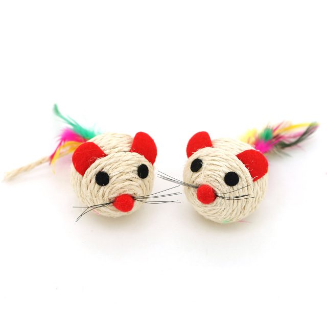 Cat Supply Cat Toy Sisal Feather Cat Mice