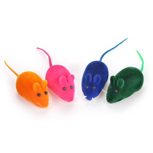 Cat Supply Squeaky Cat Toys Mice with Sound