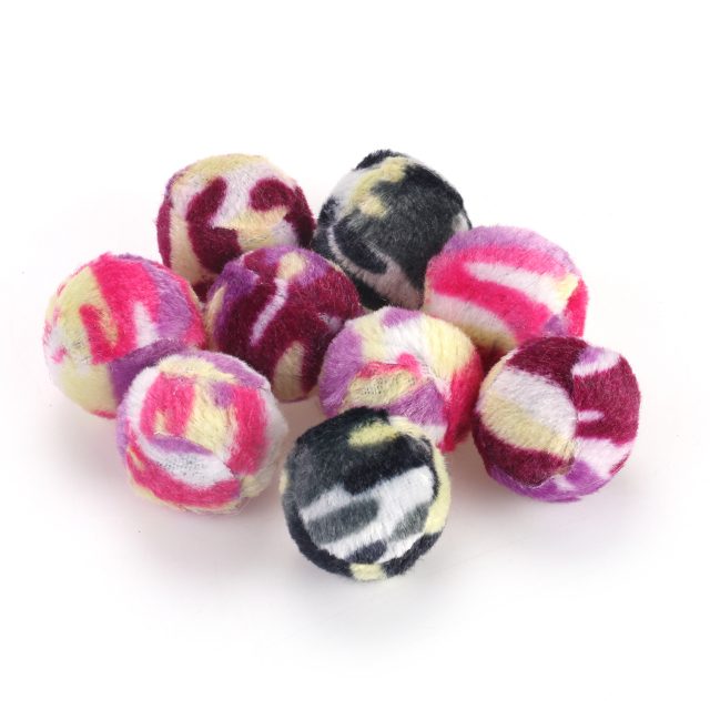 Rattle Cat Toys Ball with Feather Rope Balls