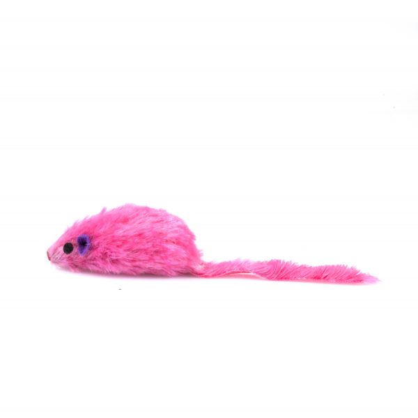 Furry Cat Toy Mice Indoor Play - Görsel 2