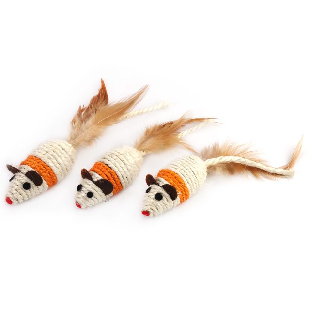 Cat Supply Cat Toy Sisal Feather Cat Mice