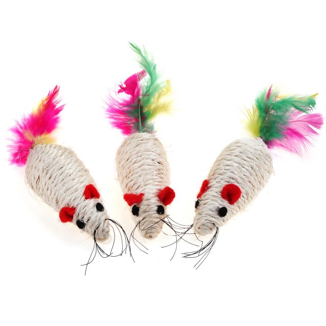 Cat Supply Cat Toy Sisal Feather Cat Mice