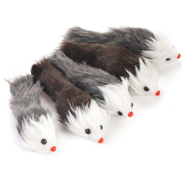 Cat Supply Squeaky Cat Toys Mice with Sound