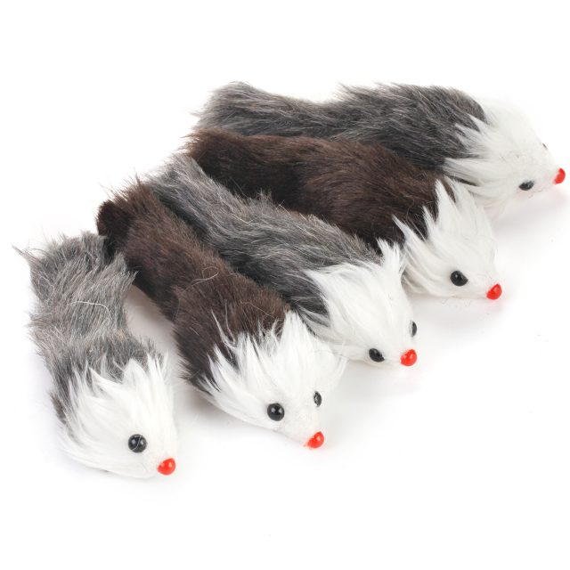 Cat Supply Squeaky Cat Toys Mice with Sound