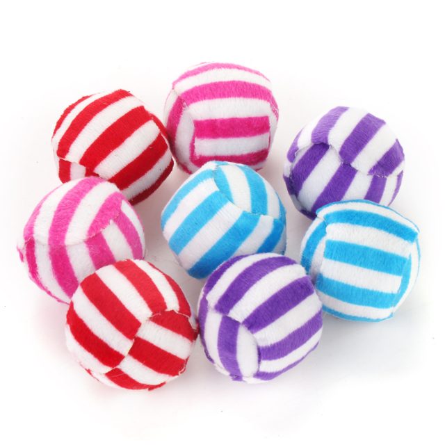 Rattle Cat Toys Ball with Feather Rope Balls