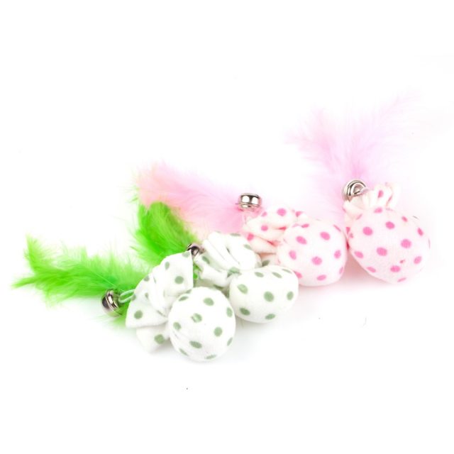 WONPET Cat Cotton Toys Mice Pet Supply with Catnip