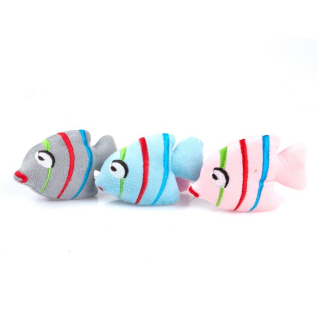 Cat Cotton Toys Pet Supply with Catnip Fish Plush Toys