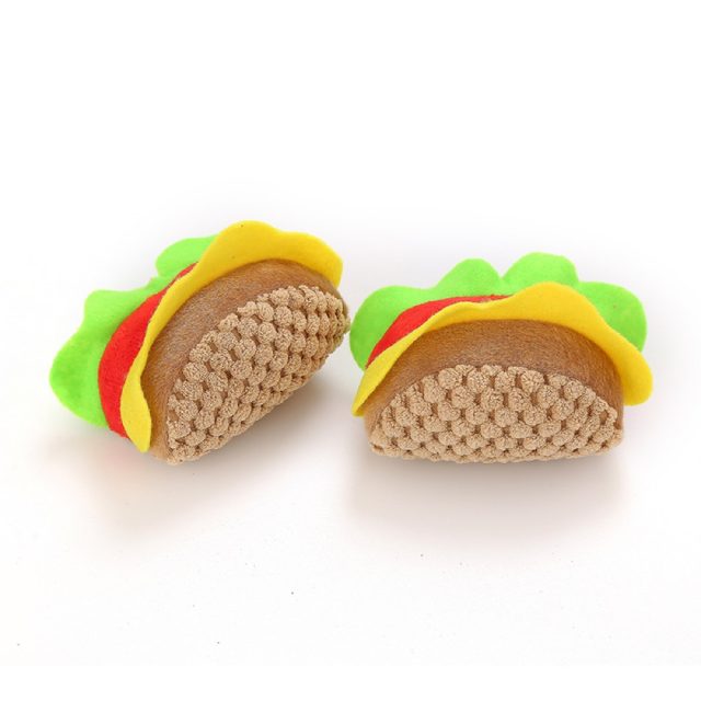 Cat Cotton Toys Pet Supply with Catnip Hamburger Plush Toys