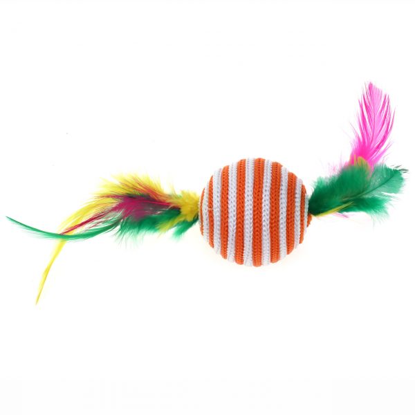 Cat Supply Cat Toy Feather Cat Balls Quiet Play - imagine 2
