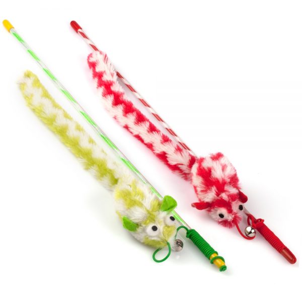 Cat Supply Crinkle Mice Cat Wand Cat Stick