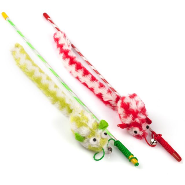 Cat Supply Crinkle Mice Cat Wand Cat Stick