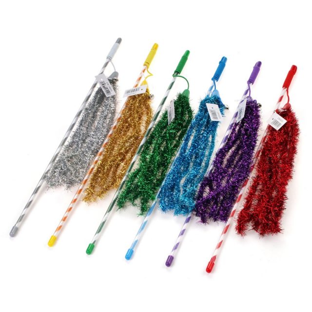 Cat Supply Crinkle Cat Wand Cat Stick