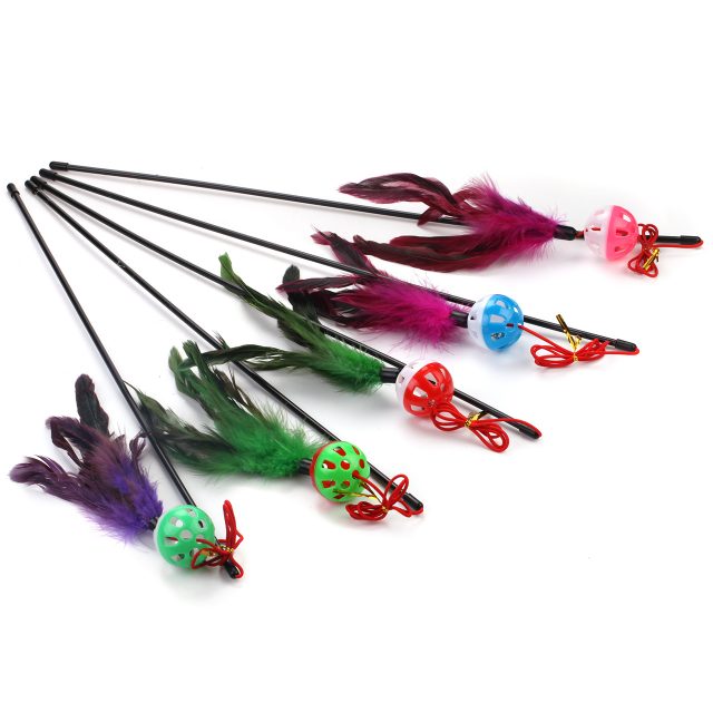 Cat Supply Feather Cat Toys Cat Wand Cat Stick