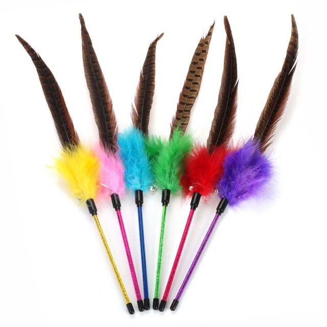 Cat Supply Feather Cat Toys Cat Wand Cat Stick
