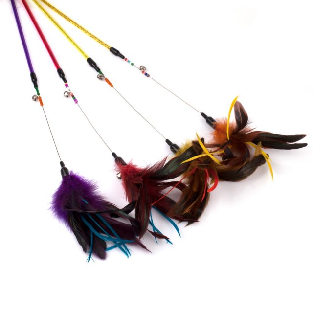 Cat Supply Feather Cat Toys Cat Wand Cat Stick