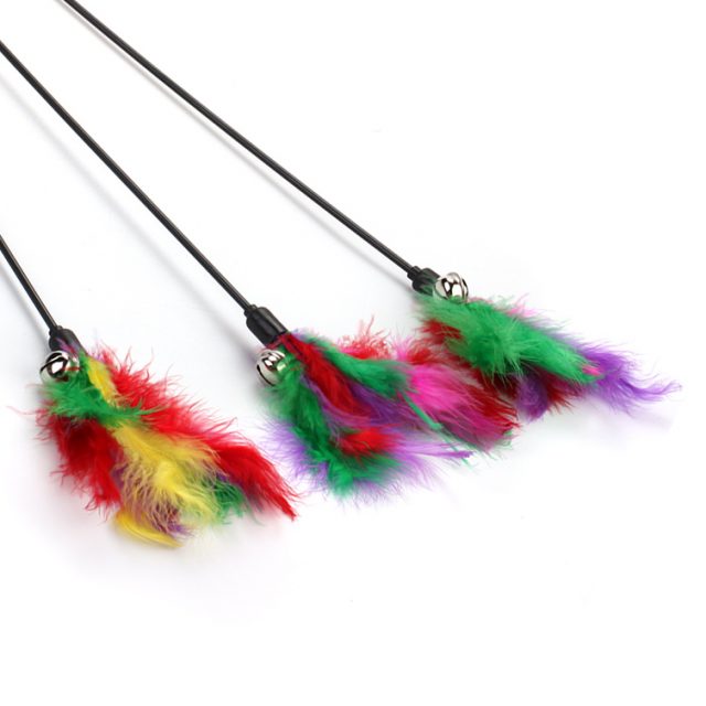 Cat Supply Feather Cat Toys Cat Wand Cat Stick