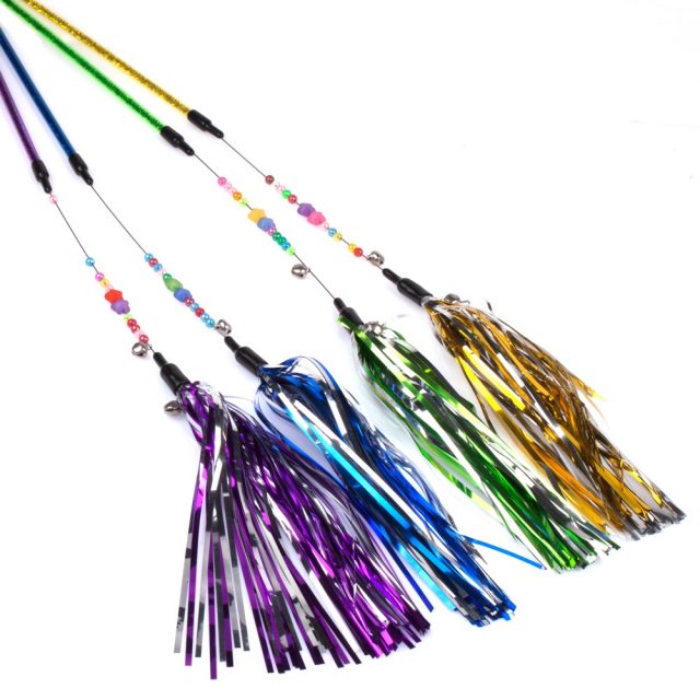 Cat Supply Crinkle Cat Wand Cat Stick
