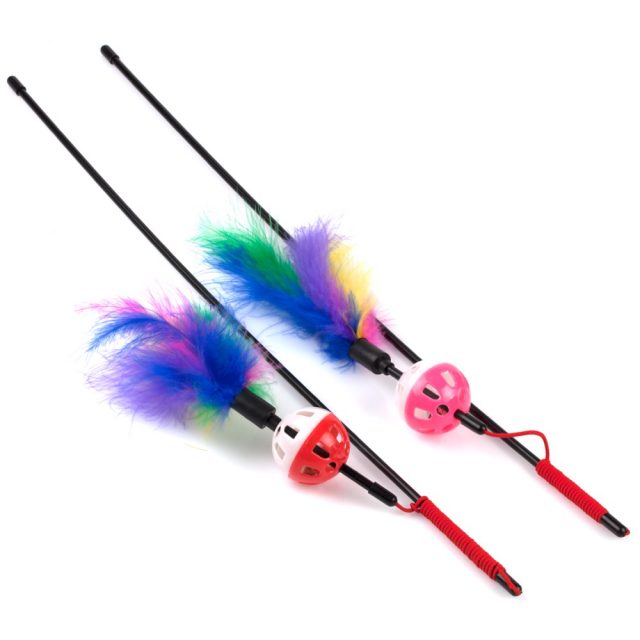 Cat Supply Feather Cat Toys Cat Wand Cat Stick