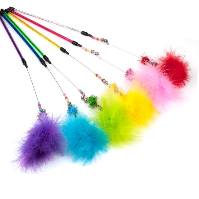 Cat Supply Feather Cat Toys Cat Wand Cat Stick