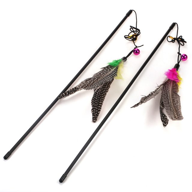 Cat Supply Feather Cat Toys Cat Wand Cat Stick