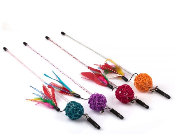 Cat Supply Feather Cat Toys Cat Wand Cat Stick