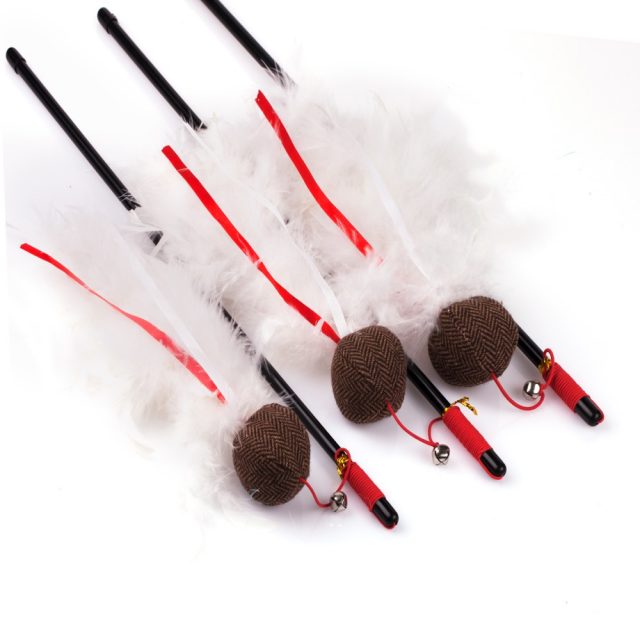 Cat Supply Feather Cat Toys Cat Wand Cat Stick