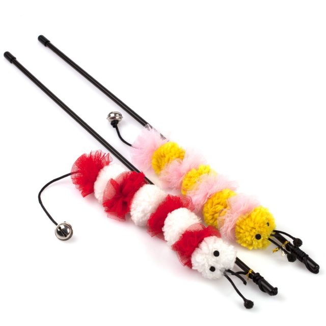 Cat Supply Christmas Interactive Cat Wand Cat Stick
