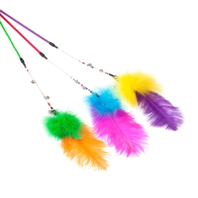 Cat Supply Feather Cat Toys Cat Wand Cat Stick