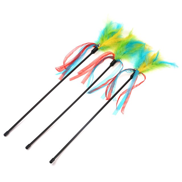 Cat Supply Feather Cat Toys Cat Wand Cat Stick