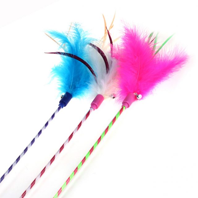 Cat Supply Feather Cat Toys Cat Wand Cat Stick
