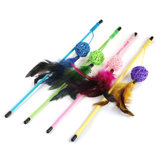 Cat Supply Feather Cat Toys Cat Wand Cat Stick