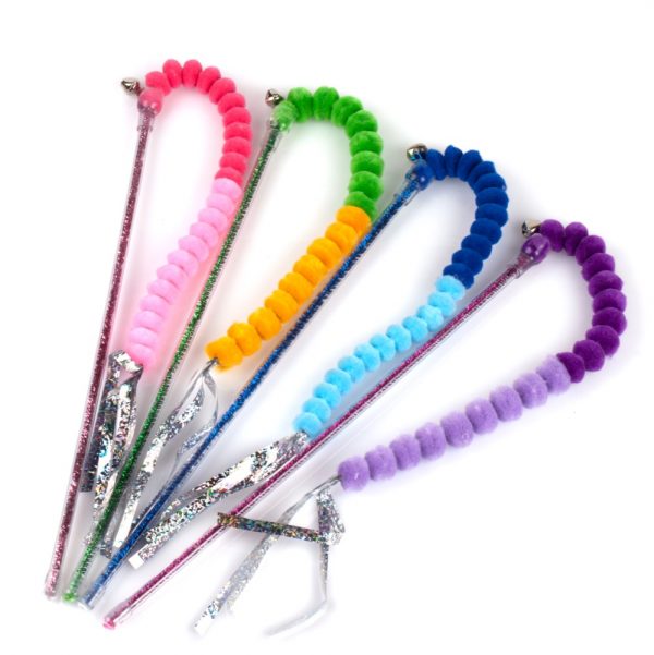 Cat Supply Crinkle Cat Wand Cat Stick