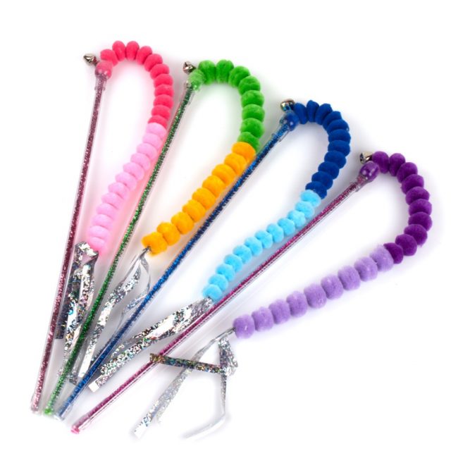 Cat Supply Crinkle Cat Wand Cat Stick