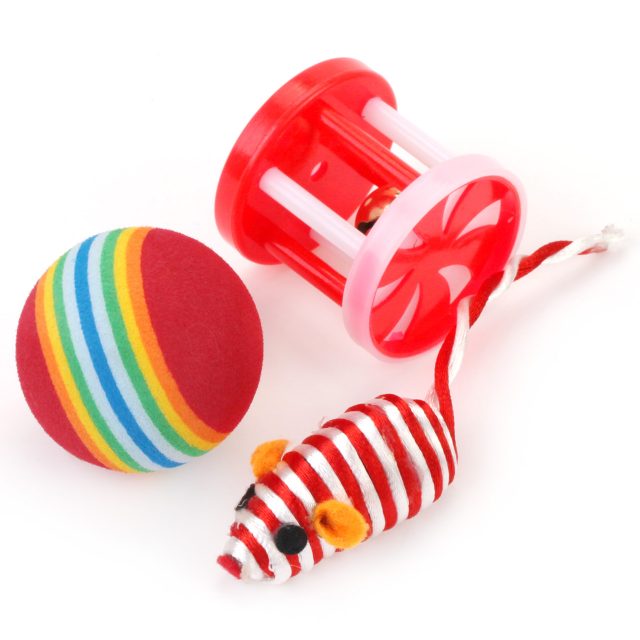 Cat Toys Set with Mice and Balls Pet Supply