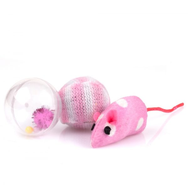 Cat Toys Set with Mice and Balls Pet Supply