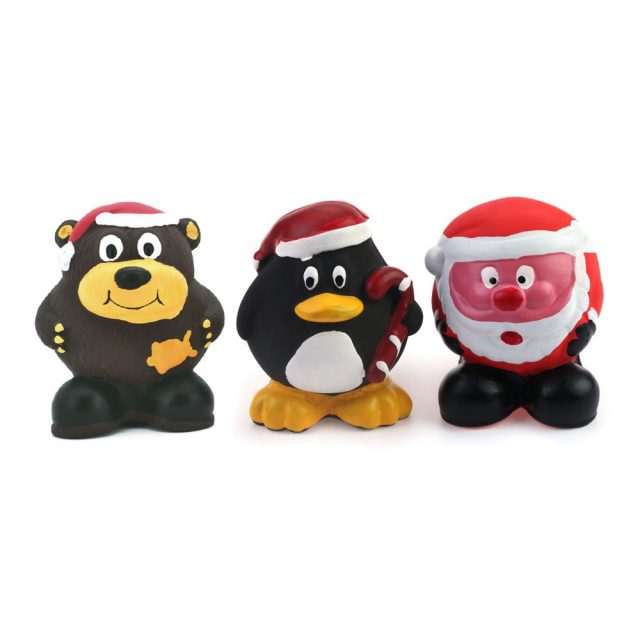 Christmas Snowman Latex Dog Toy in Assorted Color