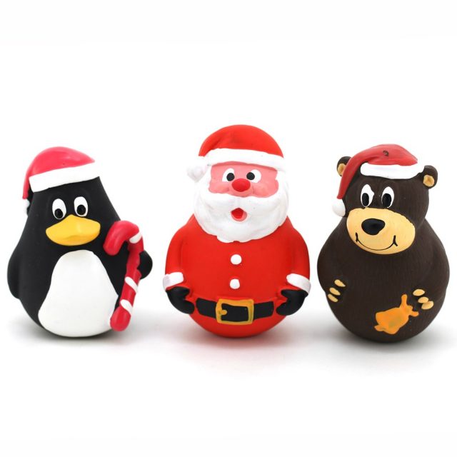 Christmas Snowman Latex Dog Toy in Assorted Color
